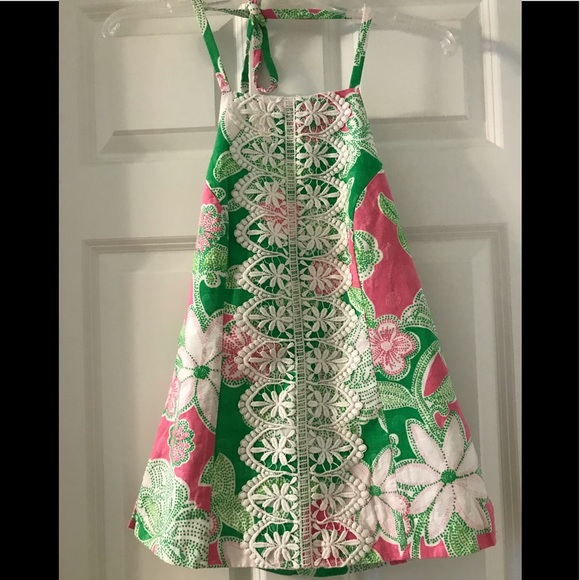 Iconic Pink & Green Lilly Pulitzer Halter Top - Picture 2 of 5